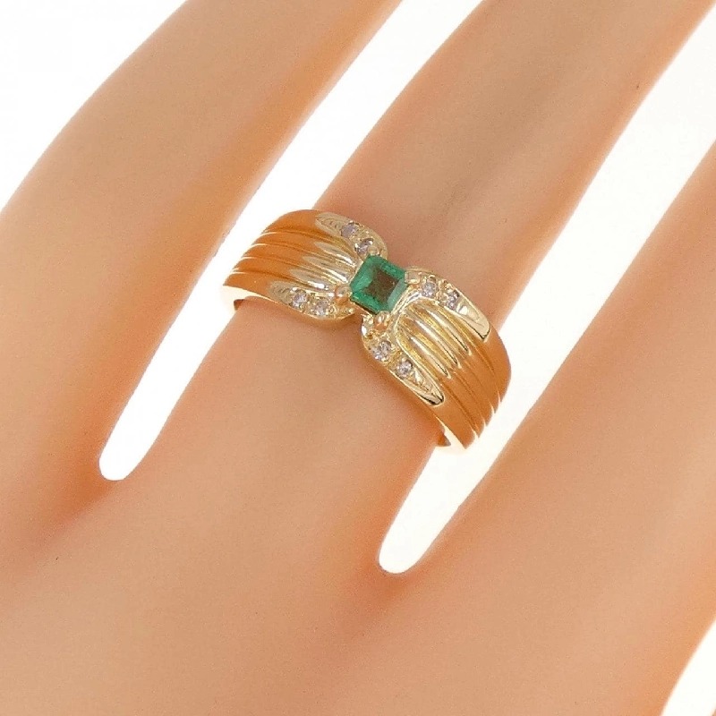 Nhẫn Ngọc Lục Bảo K18YG - Hàng hiệu Authentic 855692