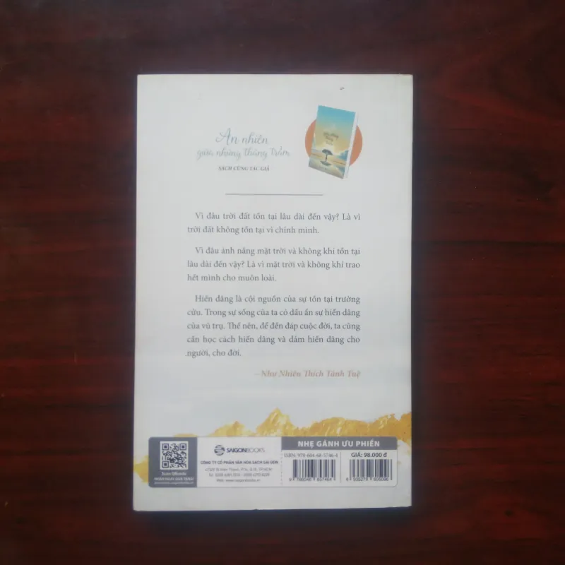 [Sách Thơ Phật Giáo] Nhẹ Gánh Ưu Phiền (Như Nhiên Thích Tánh Tuệ) 934276