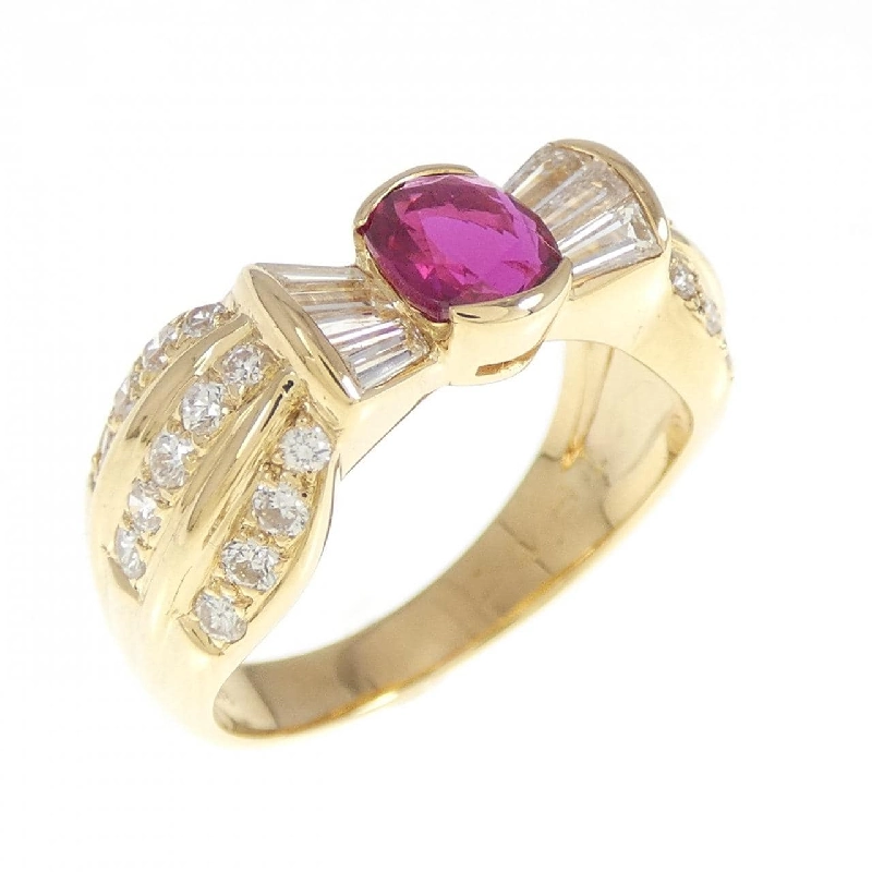 Nhẫn ruby K18YG 0.74CT 671485