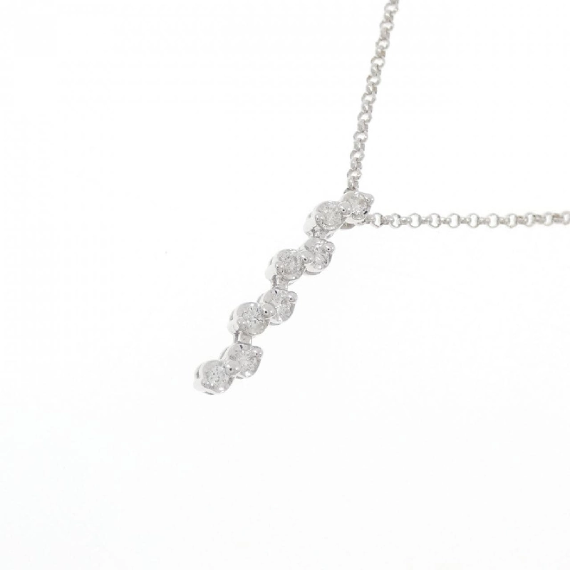 K18WG Dây chuyền kim cương - Hàng hiệu Chính hãng 860487