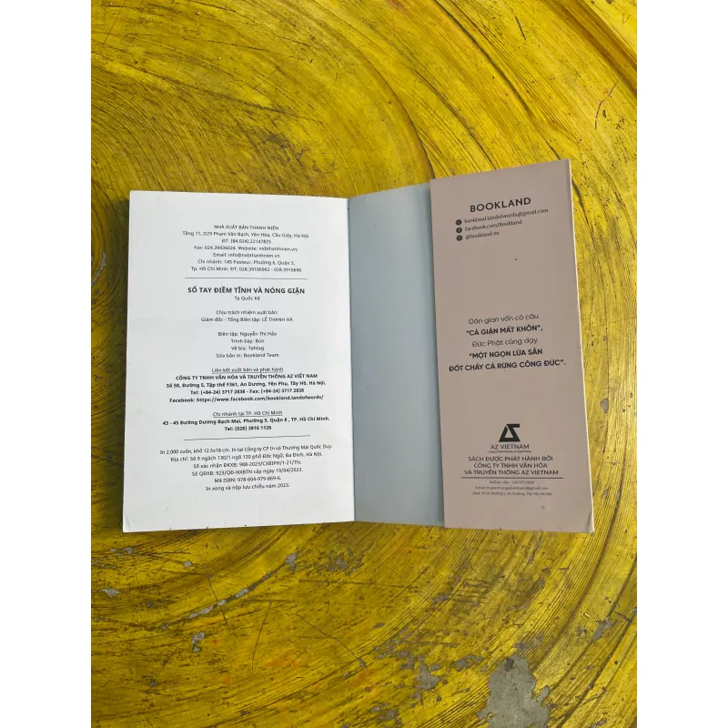 SỔ TAY ĐIỀM TĨNH VÀ NÓNG GIẬN- TẠ QUỐC KẾ 733128