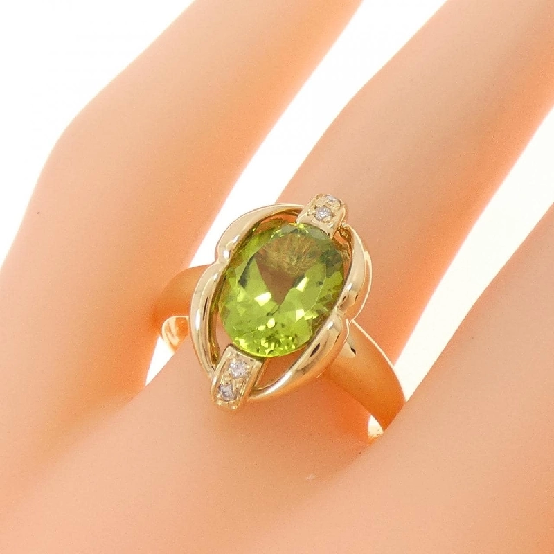 Nhẫn Peridot K18YG 2.71CT 666015