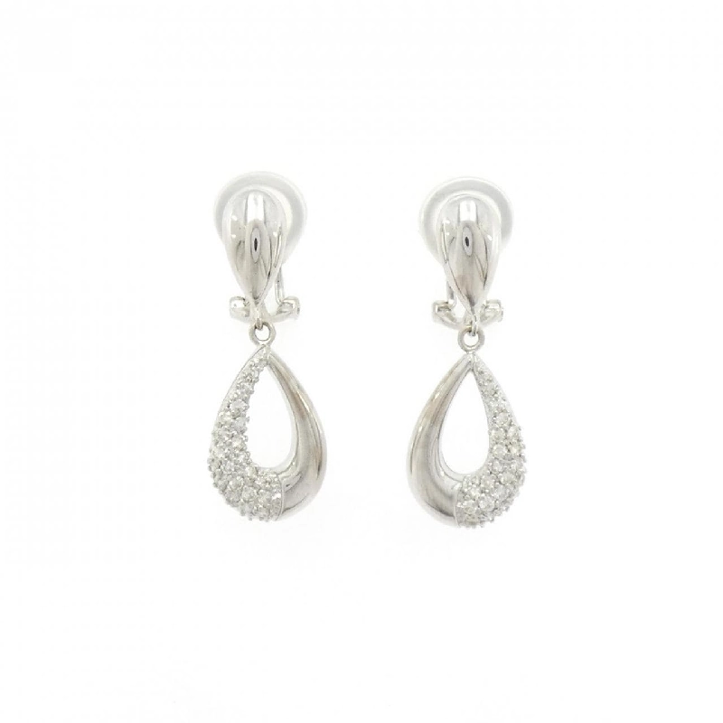 K18WG Bông tai/Khuyên tai Kim cương 0.40CT - Hàng hiệu Chính hãng 870629