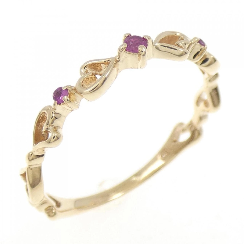K10YG Nhẫn Ruby Hình Trái Tim - Hàng hiệu Chính hãng 849609
