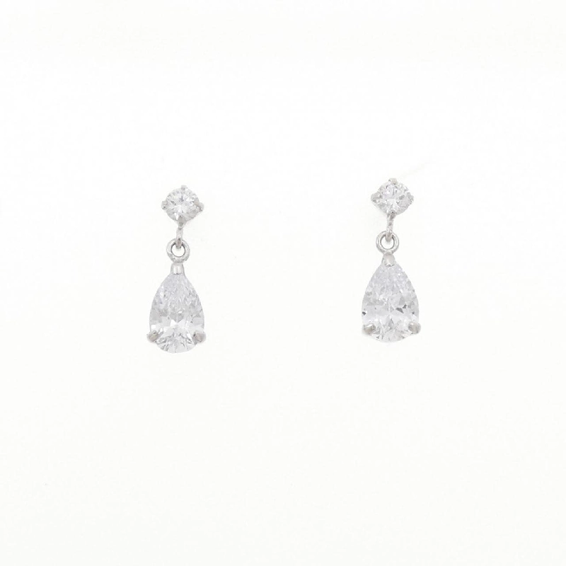 K18WG Bông tai Cubic - Hàng hiệu Chính hãng 870361