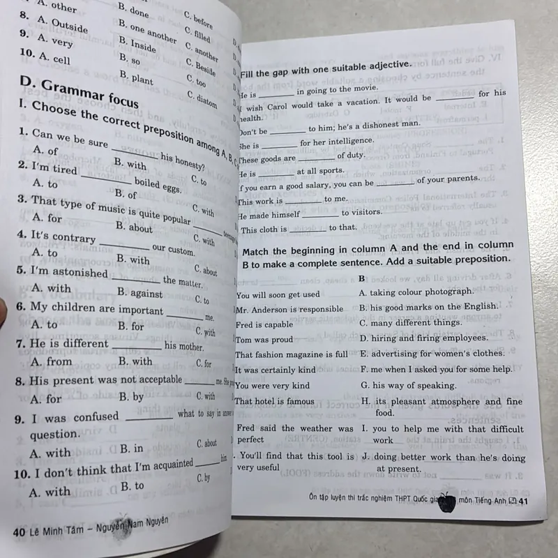 Ôn tập luyện thi trắc nghiệm môn Tiếng Anh 722300