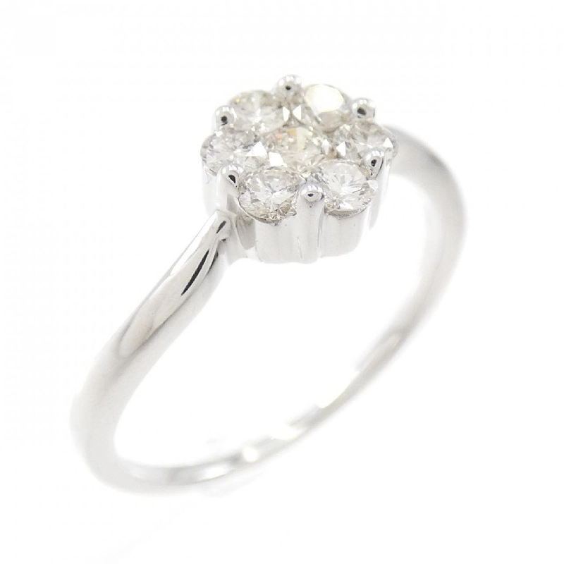 Nhẫn kim cương K18WG hoa 671106