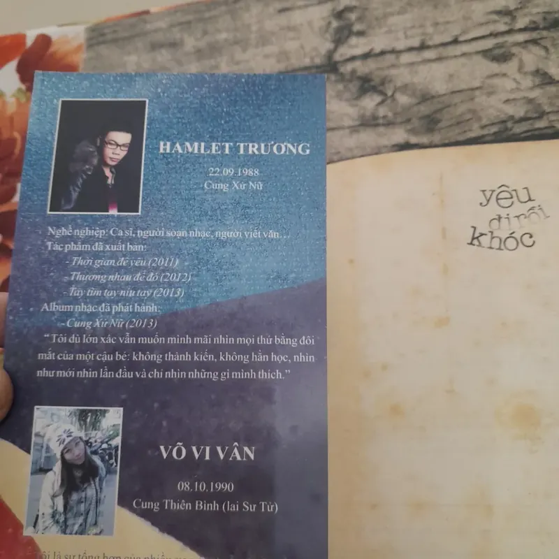 Hamlet Trương. Yêu đi rồi khóc 597331