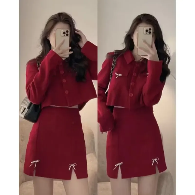 Set dạ đỏ 3 món  569661