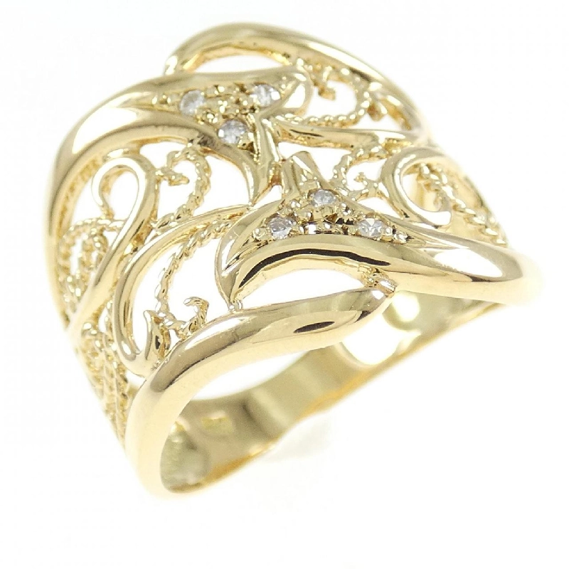 Nhẫn kim cương K18YG 0.03CT 672261