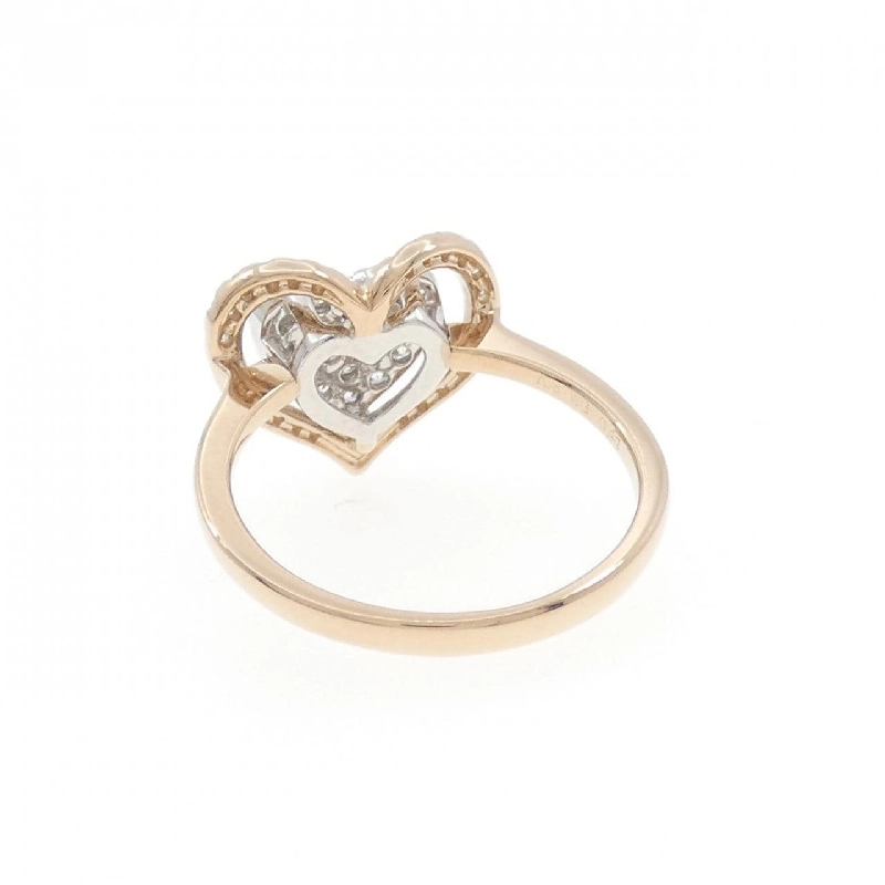 Nhẫn kim cương pavé hình trái tim K18PG/K18WG 0.48CT 667107