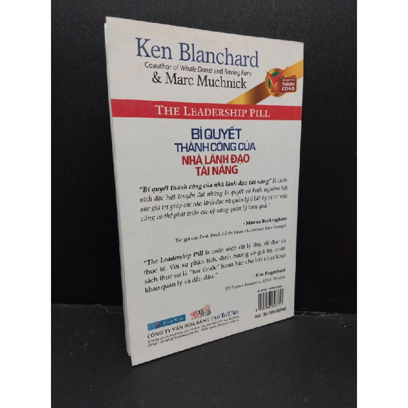 Bí quyết thành công của nhà lãnh đạo tài năng mới 90% bẩn 2020 HCM1410 Ken Blanchard & Marc Muchnick QUẢN TRỊ 304162