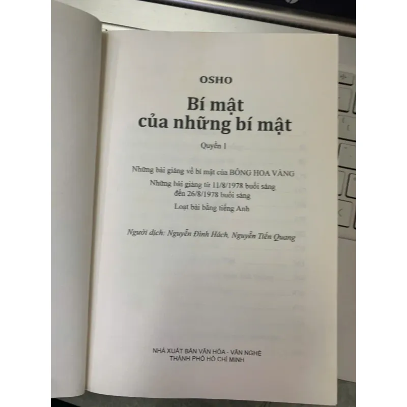 BÍ MẬT CỦA NHỮNG BÍ MẬT (QUYỂN 1) - OSHO 706713