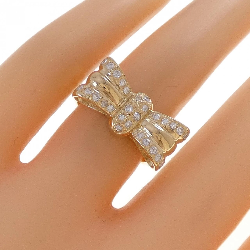 Nhẫn kim cương hình ruy băng K18YG 0.262CT - Hàng hiệu Chính hãng 855364