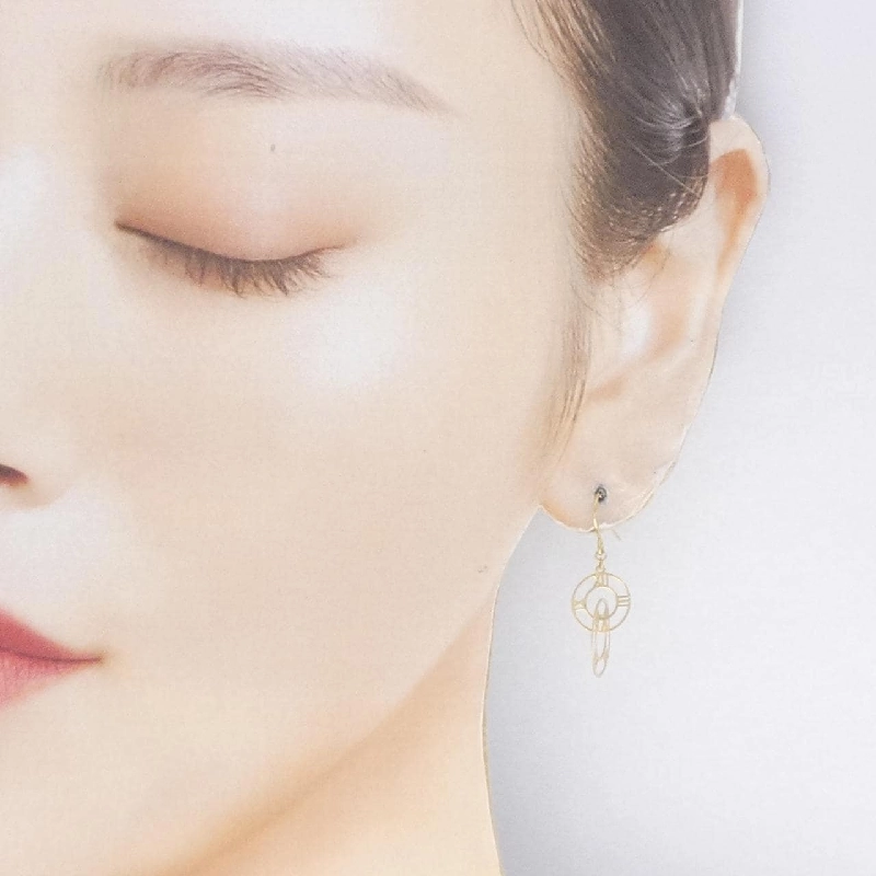 K18YG Bông tai - Hàng hiệu Chính hãng 864151