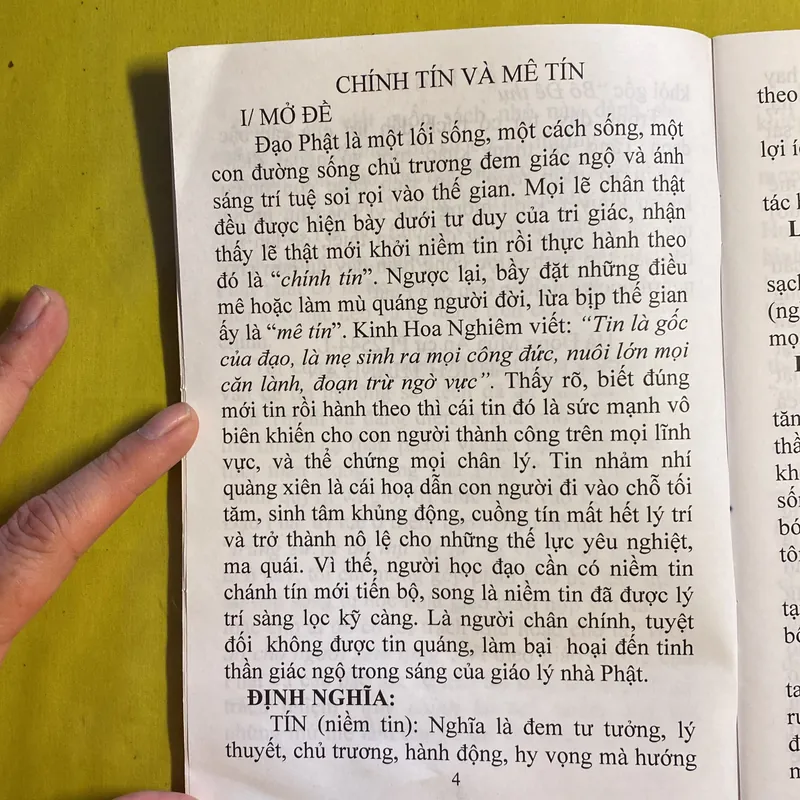 Luận Giải Chính Tín và Mê Tín - Trường Cơ Bản Phật Học Hà Tây 605932