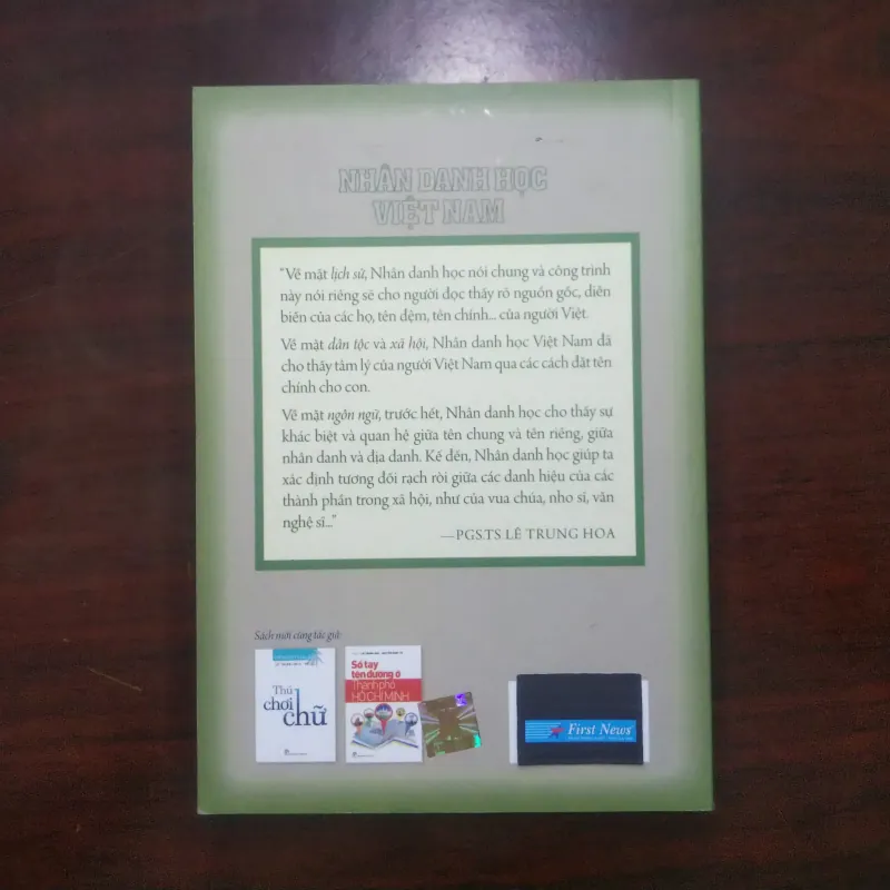 [Sách Văn Hóa] Nhân Danh Học Việt Nam (Lê Trung Hoa) 1002972