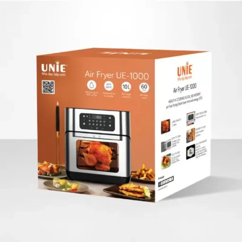 Nồi chiên không dầu UNIE UE-1000 12L, 14 chế độ nấu, bảng điều khiển cảm ứng một chạm 578129