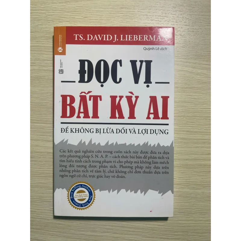 SÁCH – “ĐỌC VỊ BẤT KỲ AI” – TS. David J. Lieberman 593662