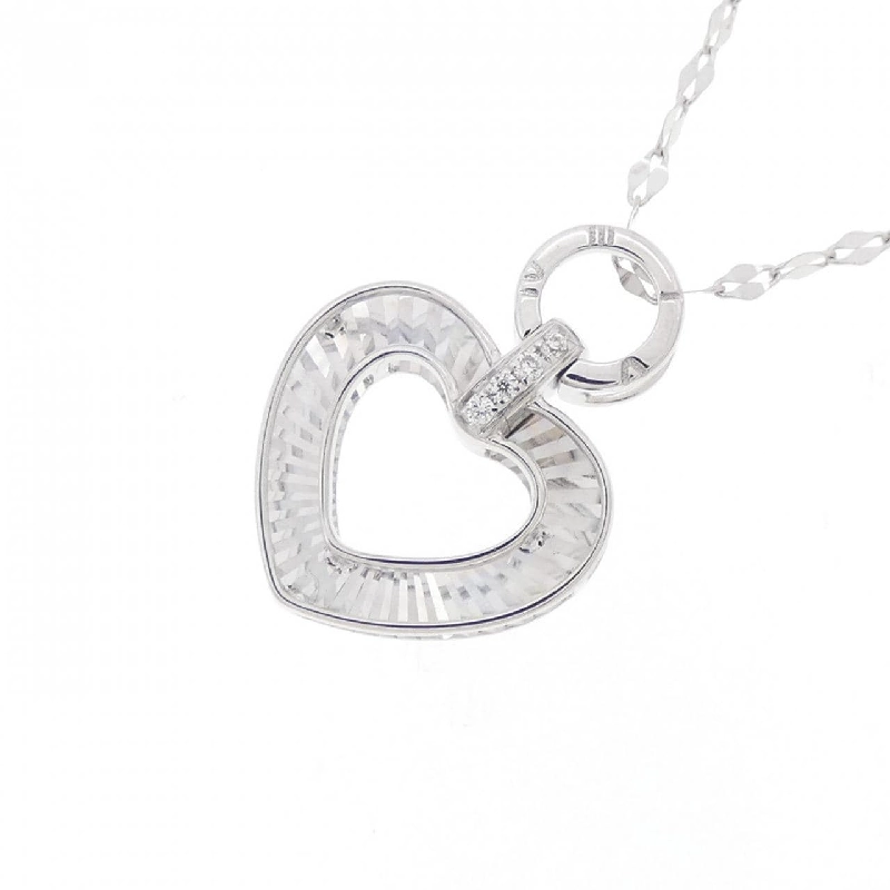 K18WG Dây chuyền kim cương hình trái tim 0.01CT - Hàng hiệu Chính hãng 867771