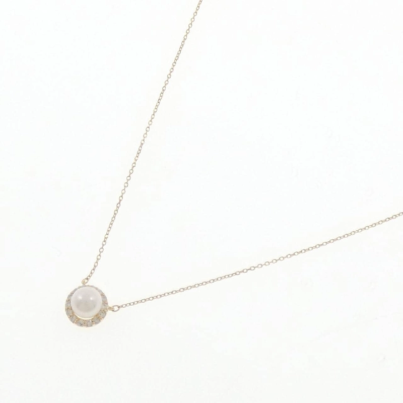 K18YG Ngọc trai Akoya Dây chuyền 4.8mm - Hàng hiệu Chính hãng 856855