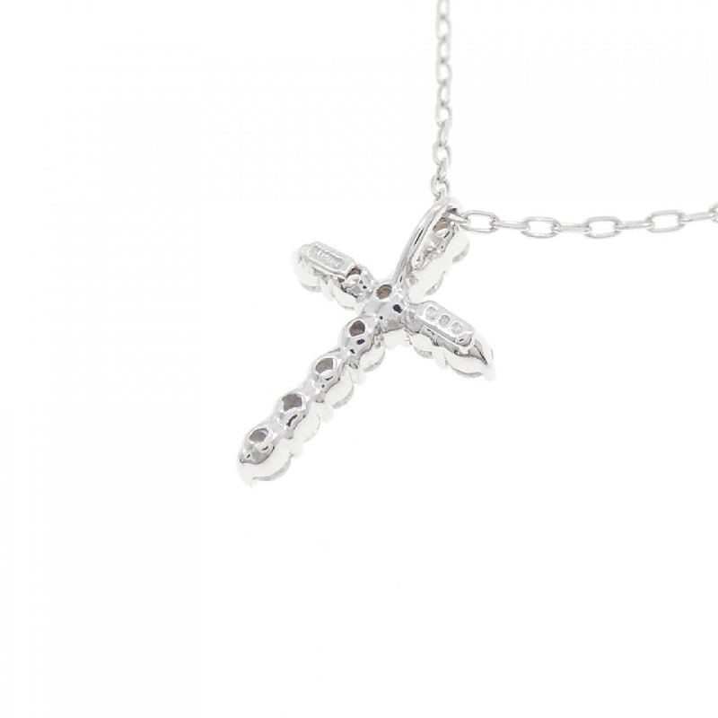 K18WG Dây chuyền kim cương chéo 0.30CT - Hàng hiệu Chính hãng 862988