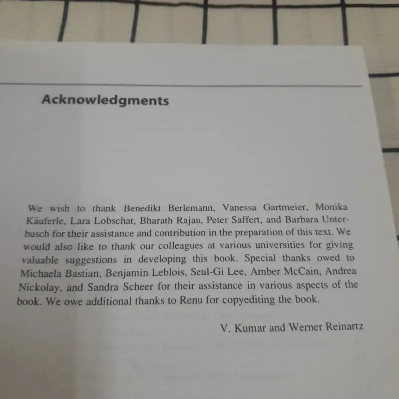 Sách tiếng Anh- CUSTOMER RELATIONSHIP MANAGEMENT. 2nd. Kumar & Reinarts. Springer 577683
