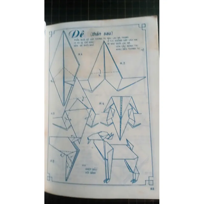 Sách xếp giấy Origami xưa hiếm không còn tái bản. 1025624