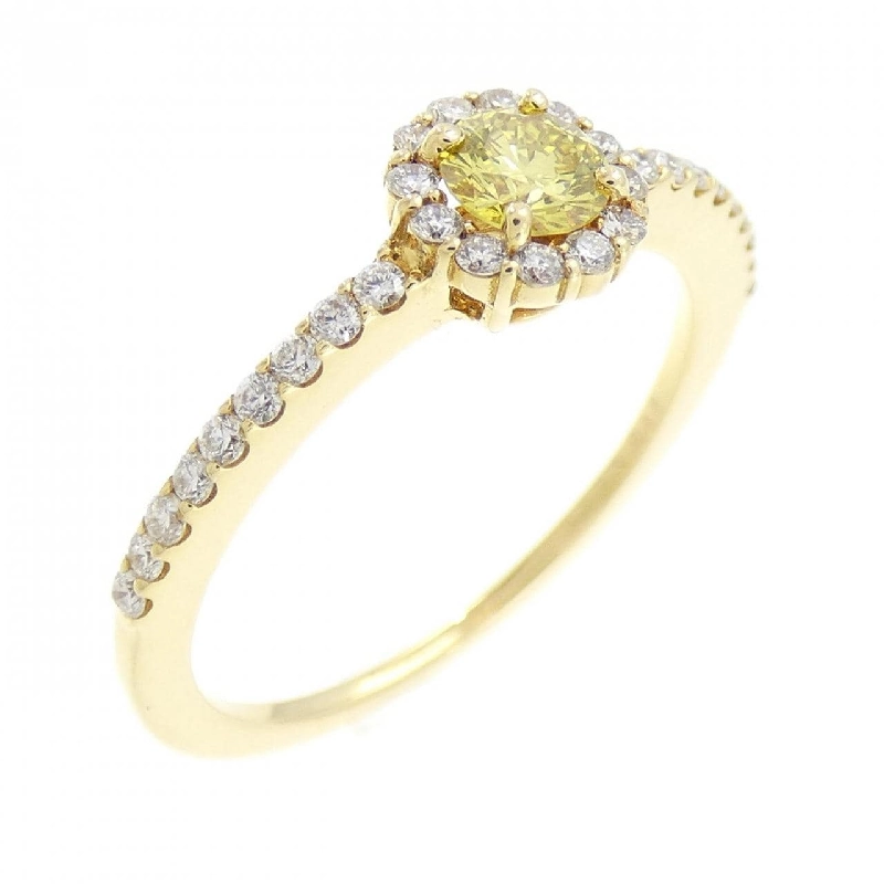 Nhẫn kim cương K18YG 0.220CT 669776