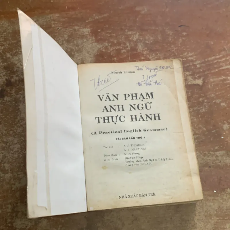  VĂN PHẠM ANH NGỮ THỰC HÀNH - nxb trẻ 1999 745164