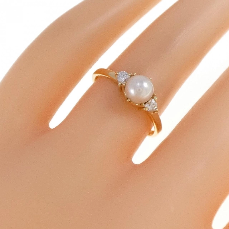 Nhẫn ngọc trai Akoya K18YG 5.3mm 669319