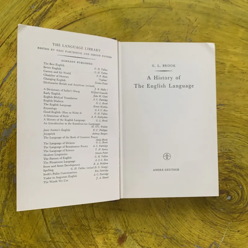 LỊCH SỬ NGÔN NGỮ ANH - A HISTORY OF THE ENGLISH LANGUAGE- G.L. BROOK 1031296
