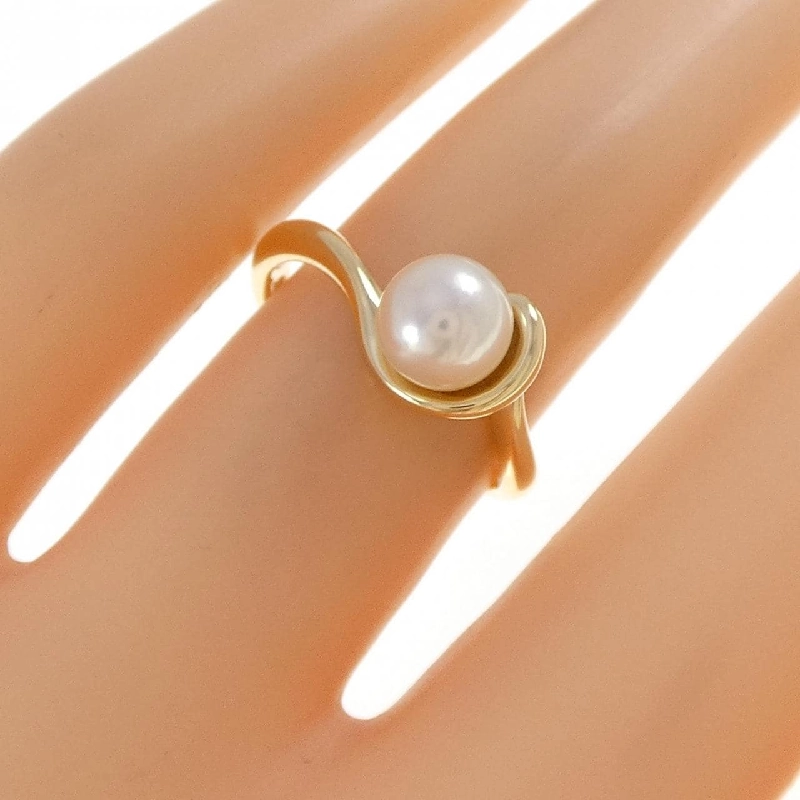 Nhẫn ngọc trai Akoya K18YG 6.2mm - Hàng hiệu Chính hãng 855472