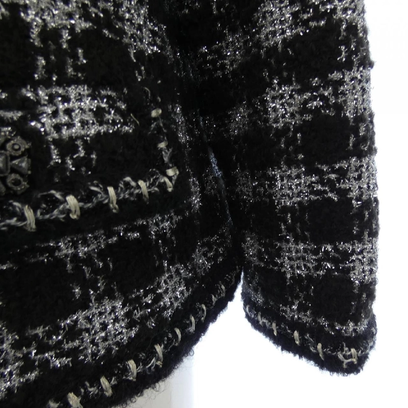 【Mã giảm giá】Áo khoác không cổ CHANEL 639013