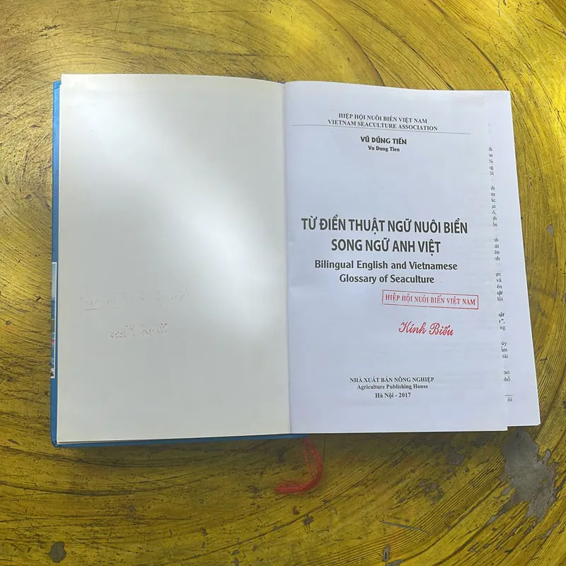 TỪ ĐIỂN THUẬT NGỮ NUÔI BIỂN SONG NGỮ ANH - VIỆT- VŨ DŨNG TIẾN 704074