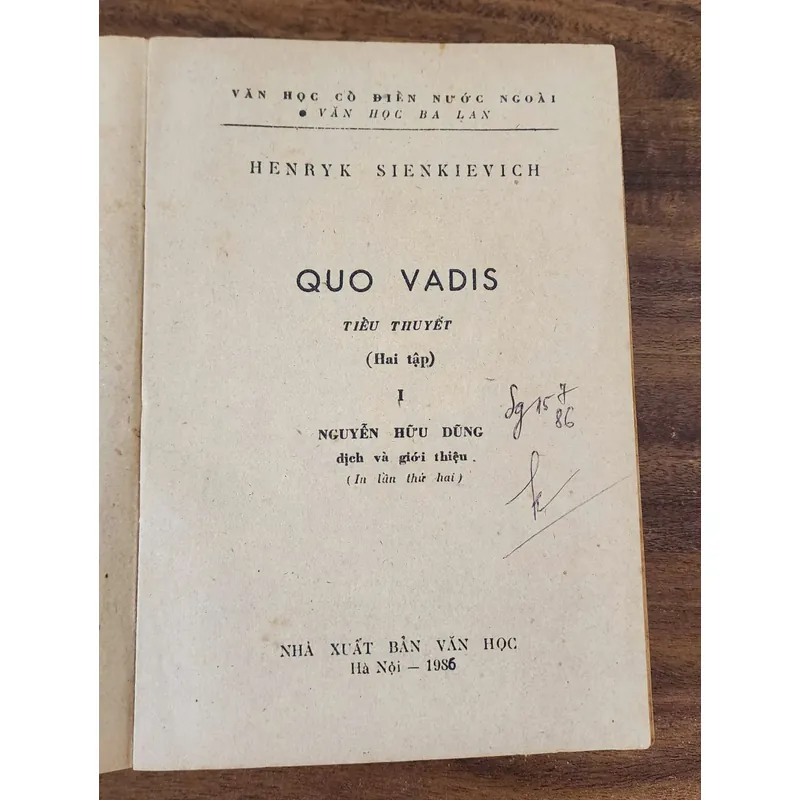 Trọn bộ 2 tập văn học kinh điển: QUO VADIS 726041