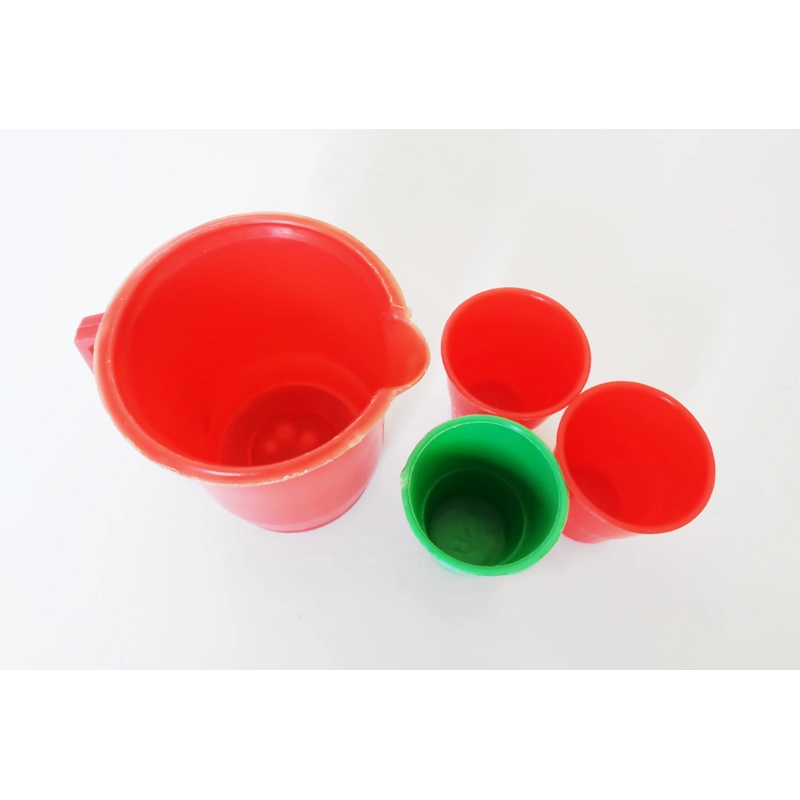 Lô ca đựng nước & cốc nhựa mini trong bộ chơi đồ hàng xưa phiên bản tuổi thơ 9x 454968