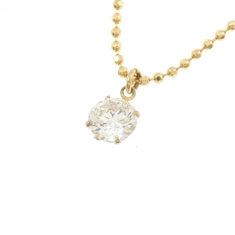 K18YG Solitaire Dây chuyền kim cương 0.45CT - Hàng hiệu Chính hãng 858015