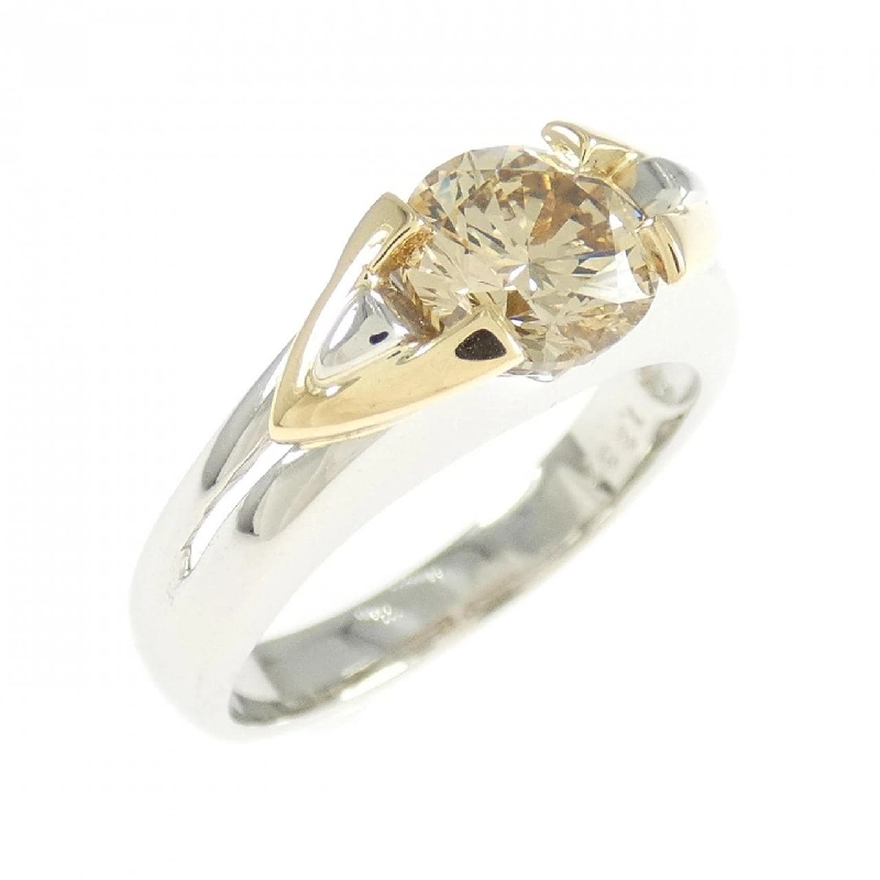 Nhẫn kim cương PT900/K18YG 1.237CT - Hàng hiệu Authentic 854517