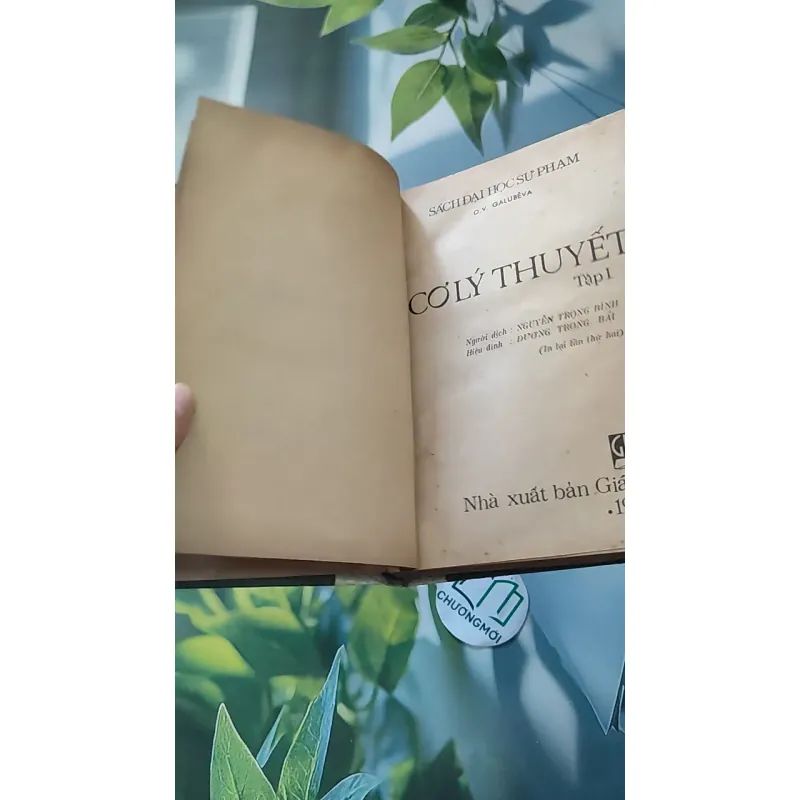[MIỄN PHÍ BỌC SÁCH] [XƯA] Cơ Lý Thuyết - Tập 1 - Sách Đại Học Sư Phạm (1978) - O. V Galubeva 990074