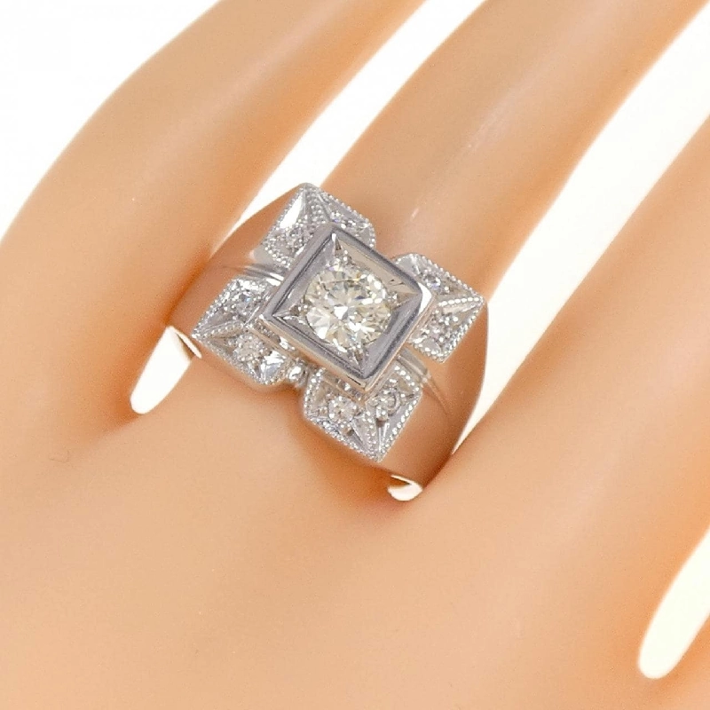 Nhẫn kim cương K18WG 0.562CT - Hàng hiệu Authentic 848442