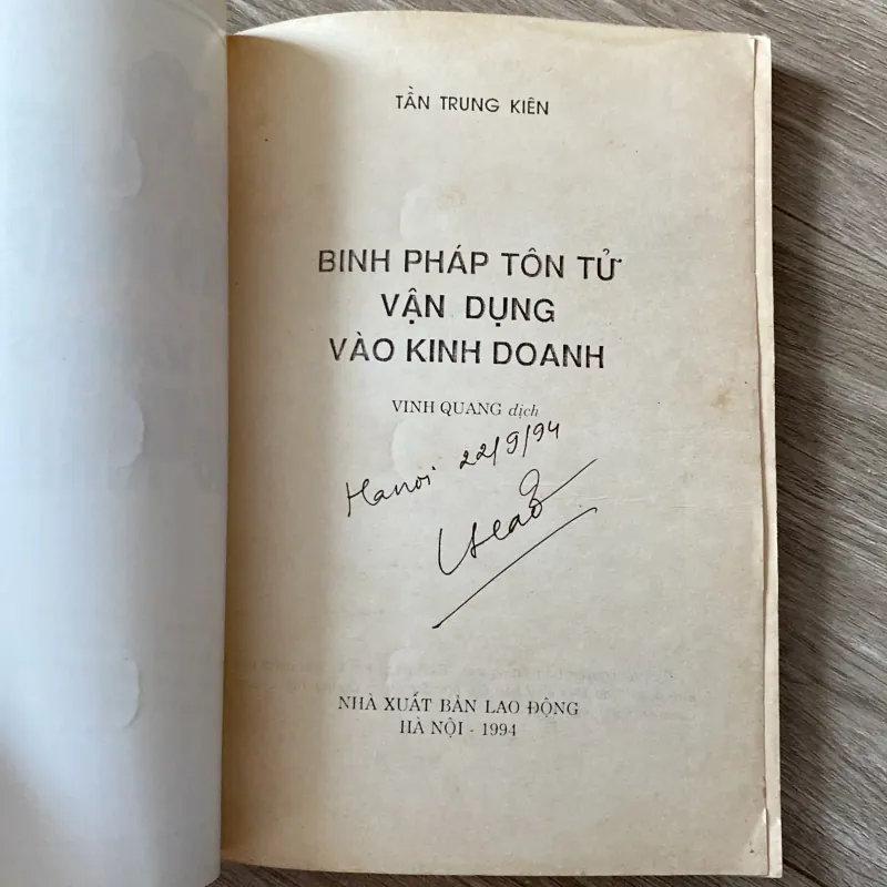 BINH PHÁP TÔN TỬ VẬN DỤNG VÀO KINH DOANH (XB 1994) 778408