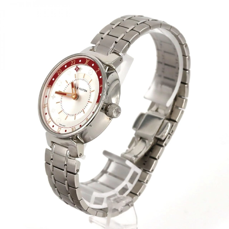Louis Vuitton Tambour Moon Dual Time QA106 SS Quartz - Hàng hiệu Authentic 873362