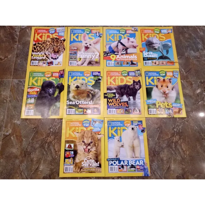 Combo 18 cuốn tạp chí khoa học tiếng Anh Nat Geo cho bé 732926