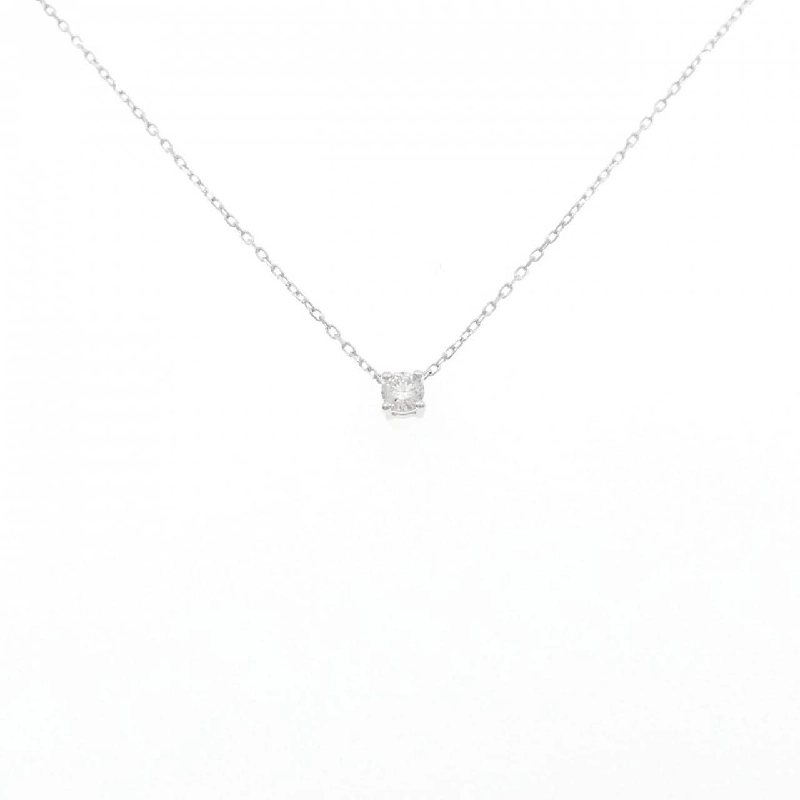 K18WG Solitaire Dây chuyền kim cương 0.120CT - Hàng hiệu Chính hãng 862176