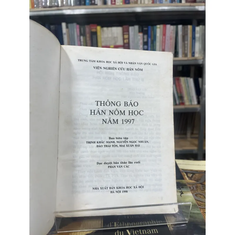 THÔNG BÁO HÁN NÔM HỌC NĂM 1997 698210