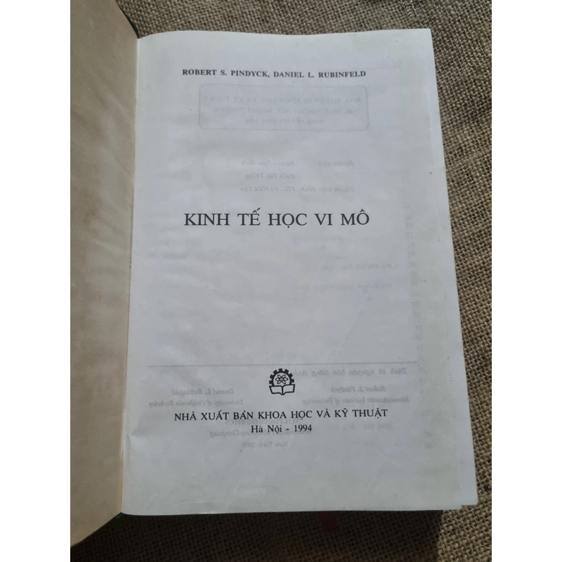 KINH TẾ HỌC VI MÔ_ Robert S. Pindyck, Daniel L. Rubinfeld

 271250