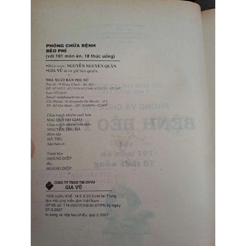 Phòng và chữa trị bệnh béo phì - Nguyễn Nguyên Quân - Lương Y SỨC KHỎE - THỂ THAO HCM.TN1008 924081