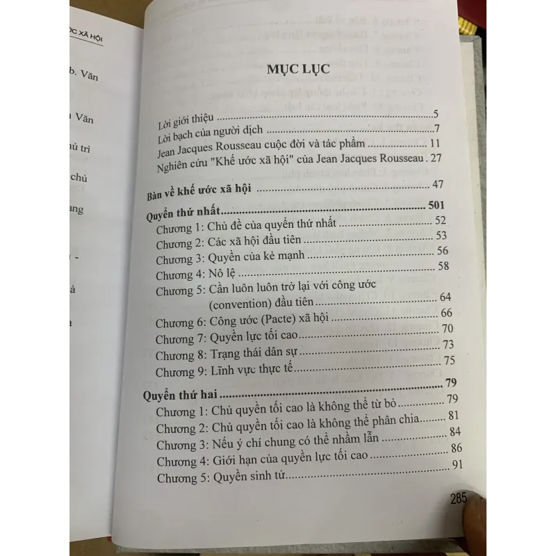 Bàn về khế ước xã hội - jean jacques rousseau.  1008983