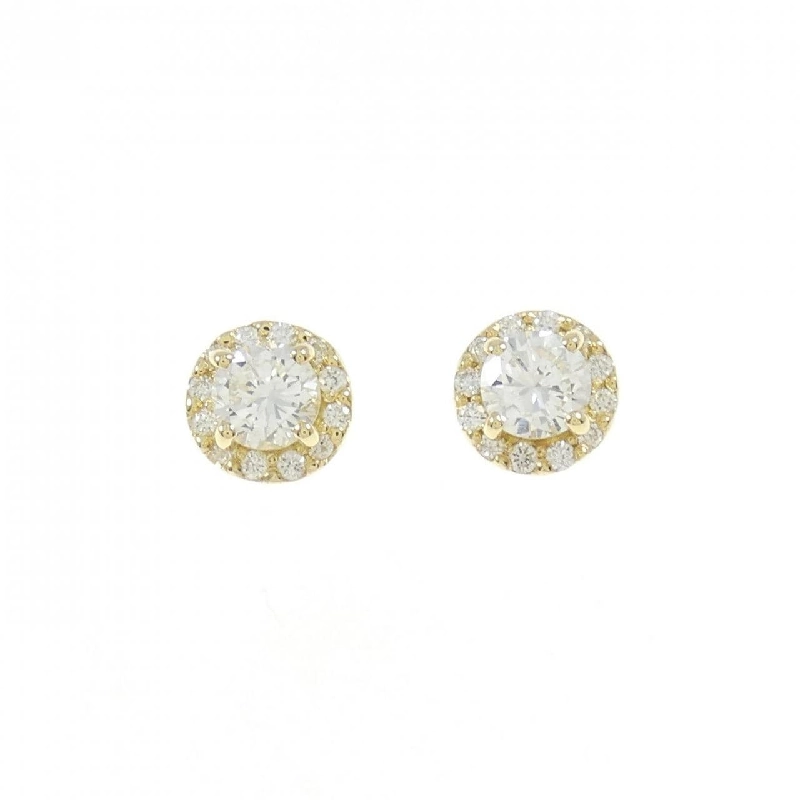 K18YG/ST Bông tai kim cương 0.243CT 0.244CT H SI1 Tốt - Hàng hiệu Chính hãng 874620